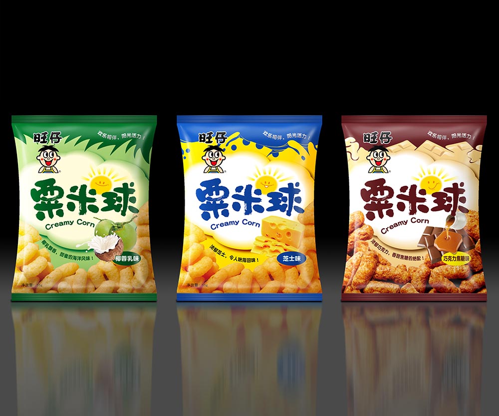 上海旺旺粟米球包裝設計