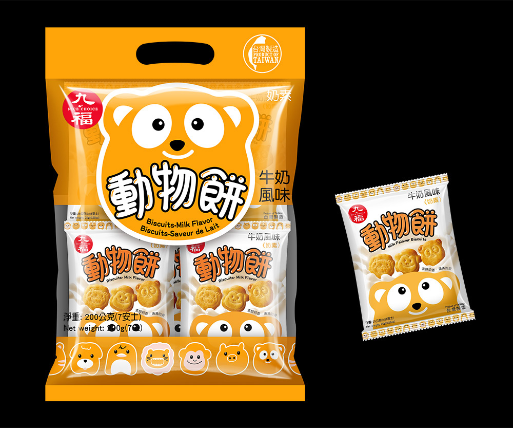 鴻福食品動物造型餅系列